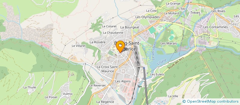 localisation de l'entreprise MADAME BERNADETTE VEUILLET à BOURG-SAINT-MAURICE