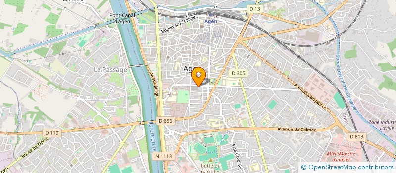 localisation de l'entreprise MADAME BERNADETTE VIDAL  AGEN