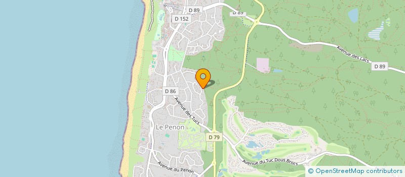 localisation de l'entreprise MADAME BERNADETTE VIGNAU  SEIGNOSSE