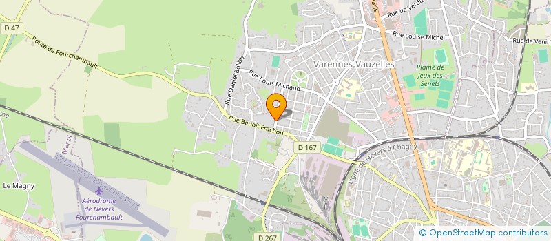 localisation de l'entreprise MADAME BERNADETTE VINCENT  VARENNES-VAUZELLES