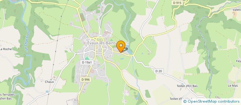 localisation de l'entreprise MADAME BERNADETTE VINCENT  EVAUX-LES-BAINS