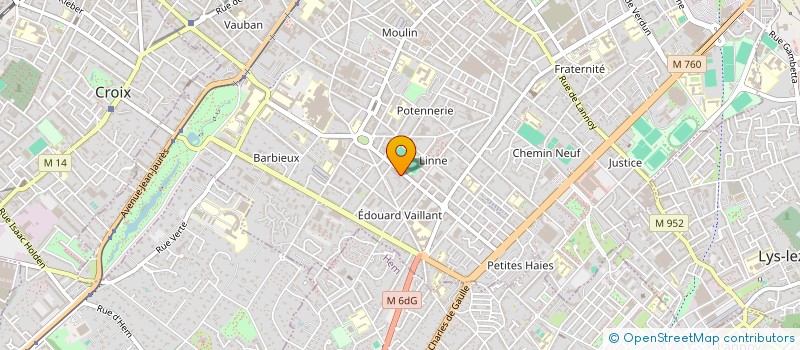 localisation de l'entreprise MADAME BERNADETTE WEKSTEEN  ROUBAIX
