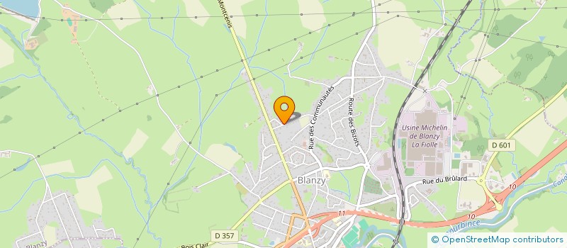 localisation de l'entreprise MADAME BERNADETTE WNEK  BLANZY