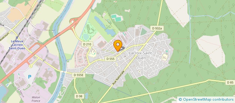 localisation de l'entreprise MADAME BERNADETTE ZIELEZINSKI  LACROIX-SAINT-OUEN