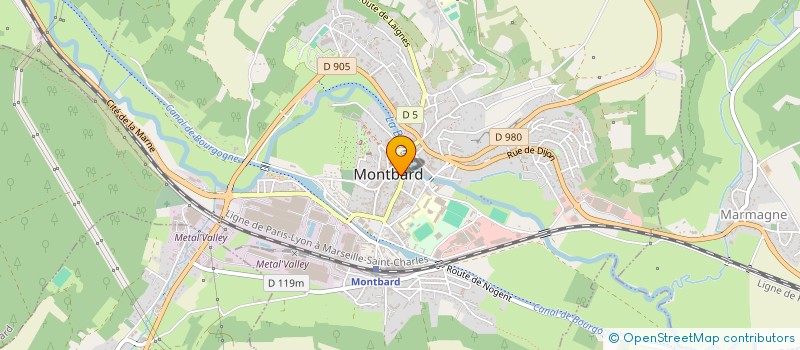 localisation de l'entreprise MADAME BERNARD RAPEAU à MONTBARD