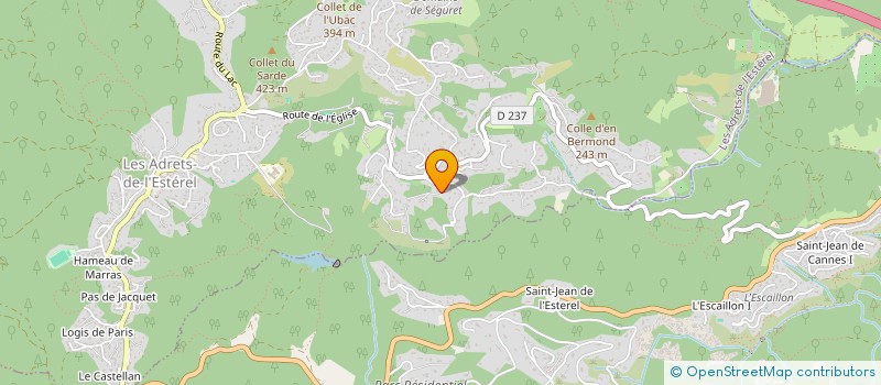 localisation de l'entreprise MADAME BERNARDETE DA SILVA MARTINS  LES ADRETS-DE-L'ESTEREL