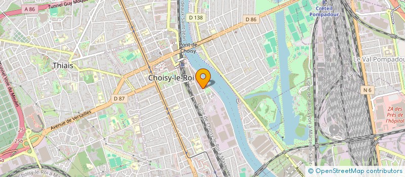 localisation de l'entreprise MADAME BERNARDITA GODOYGODOY  CHOISY-LE-ROI