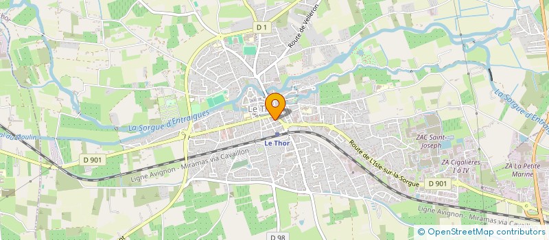 localisation de l'entreprise MADAME BERTET SABATON  LE THOR