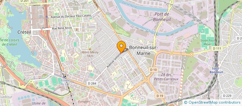 localisation de l'entreprise MADAME BERTHE ATTALI  BONNEUIL-SUR-MARNE