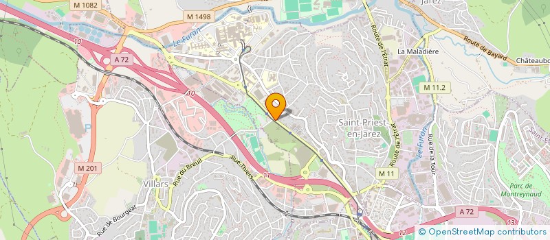 localisation de l'entreprise MADAME BERTHE BADINAND  SAINT-PRIEST-EN-JAREZ