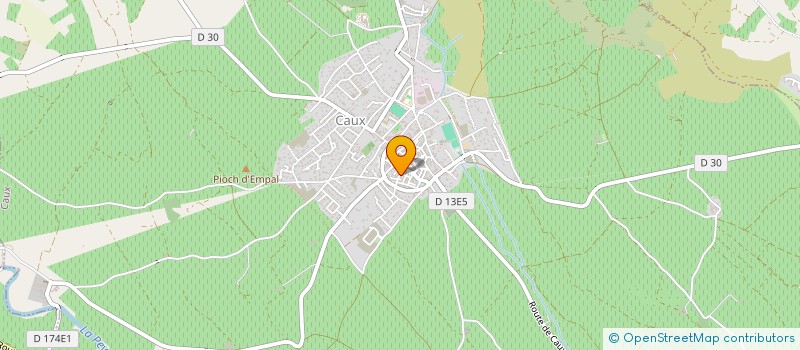 localisation de l'entreprise MADAME BERTHE BERZOSA  CAUX