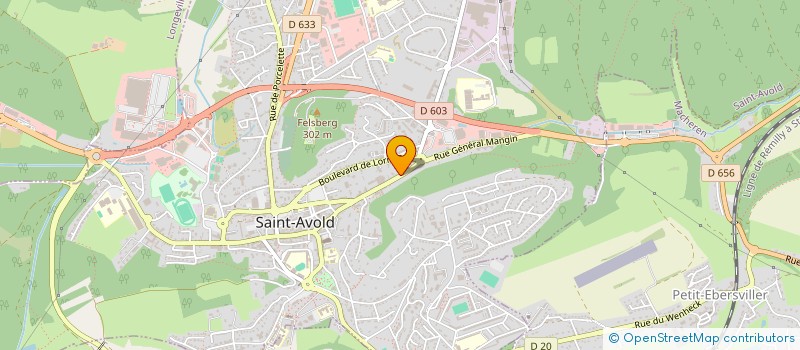 localisation de l'entreprise MADAME BERTHE ELMERICH  SAINT-AVOLD