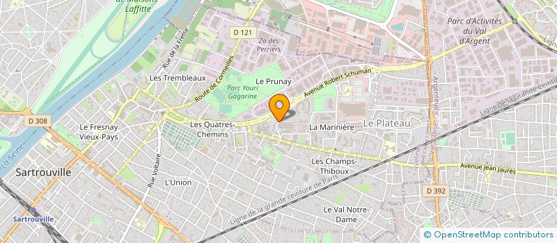 localisation de l'entreprise MADAME BERTHE EVRA à SARTROUVILLE