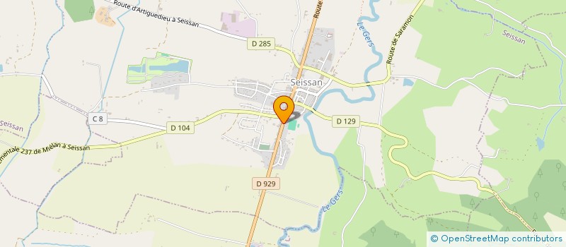 localisation de l'entreprise MADAME BERTHE FAULONG  SEISSAN