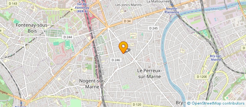 localisation de l'entreprise MADAME BERTHE FISBEIN à LE PERREUX-SUR-MARNE