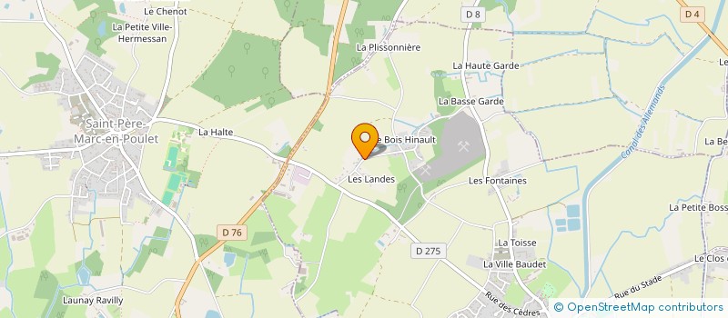 localisation de l'entreprise MADAME BERTHE LECOULAN  SAINT-PERE-MARC-EN-POULET