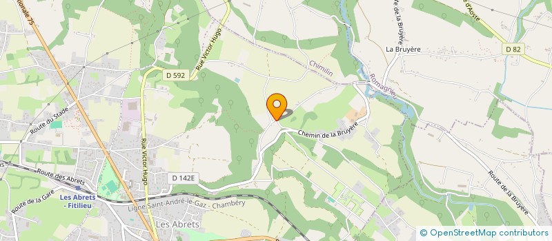 localisation de l'entreprise MADAME BERTHE OKONO ELA  LES ABRETS-EN-DAUPHINE