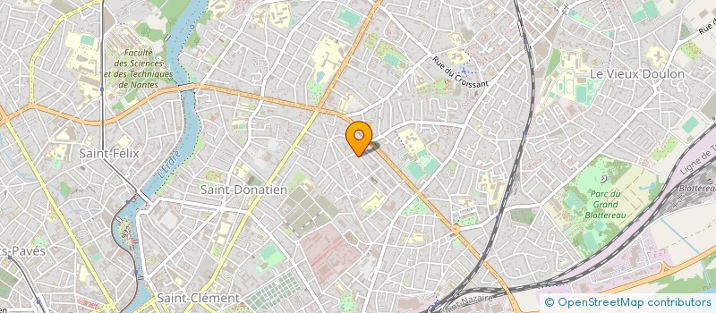 localisation de l'entreprise MADAME BERTHE OSSEBI ONDONDO à NANTES