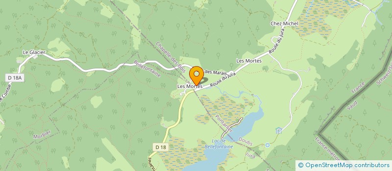 localisation de l'entreprise MADAME BERTHE POUX à CHAPELLE-DES-BOIS