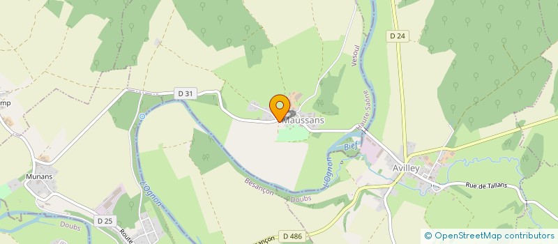 localisation de l'entreprise MADAME BERTHE ROUSSEY  DAMPIERRE SUR LINOTTE