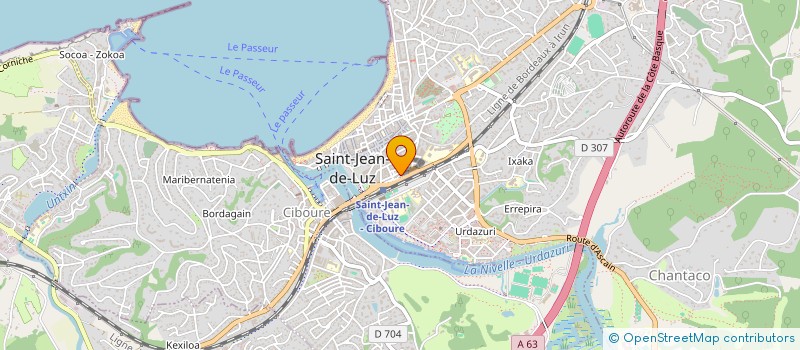 localisation de l'entreprise MADAME BERTHE SARRAT à SAINT-JEAN-DE-LUZ