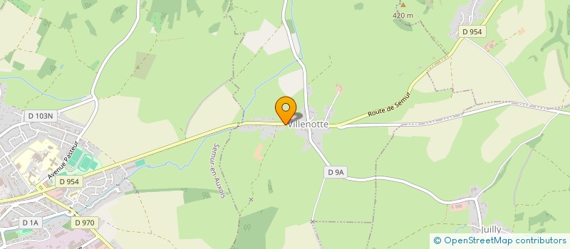 localisation de l'entreprise MADAME BERTHE TERRILLON  VILLARS-ET-VILLENOTTE