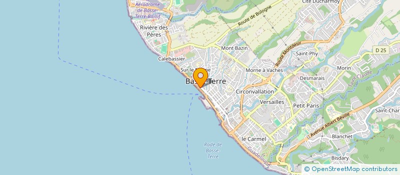 localisation de l'entreprise MADAME BERTIDE PIERRE-LOUIS  BASSE-TERRE