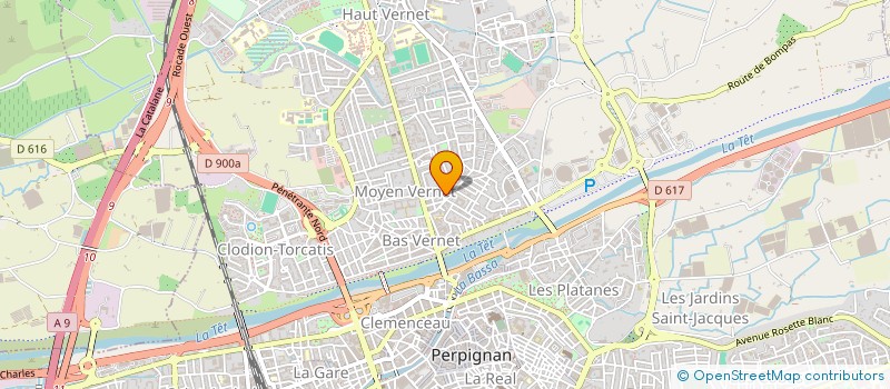 localisation de l'entreprise MADAME BERTILIA FERNANDES  PERPIGNAN