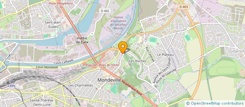 localisation de l'entreprise MADAME BERTILLE AUVRAY  MONDEVILLE