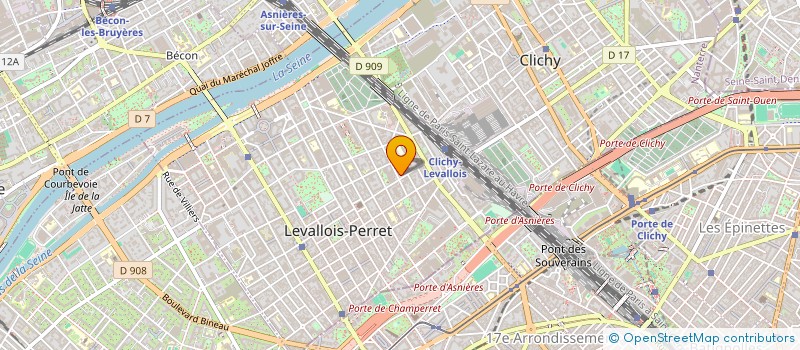localisation de l'entreprise MADAME BERTILLE BENETEAU à LEVALLOIS-PERRET
