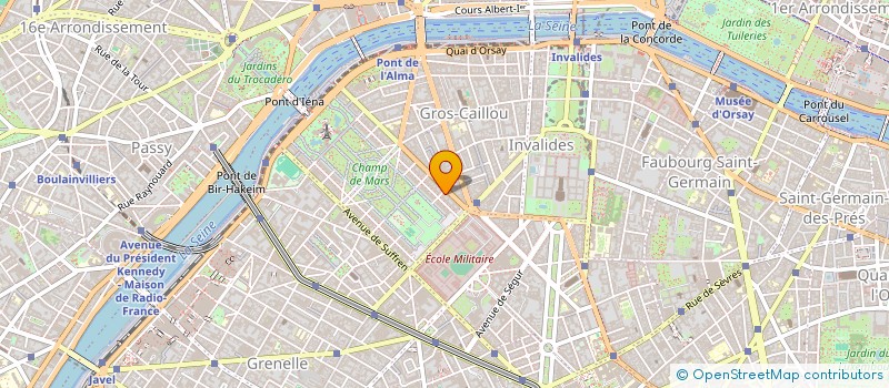 localisation de l'entreprise MADAME BERTILLE BERTILLE MIRALLIE  PARIS