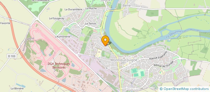 localisation de l'entreprise MADAME BERTILLE BOUCKAT  MONTREUIL-JUIGNE