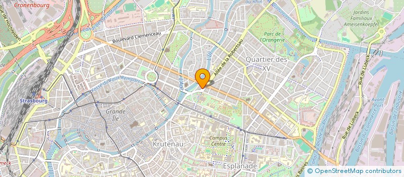 localisation de l'entreprise MADAME BERTILLE BOURBON à STRASBOURG