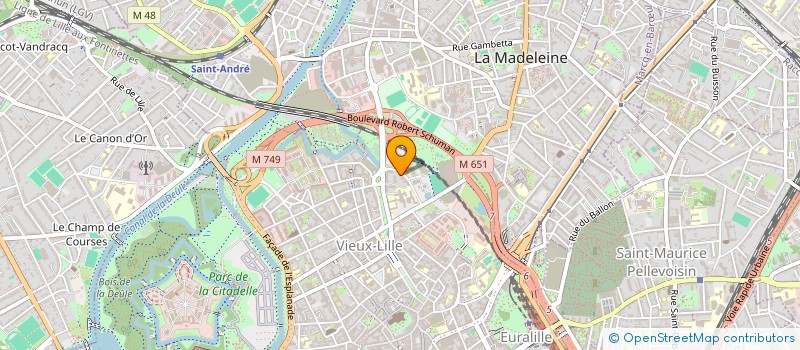 localisation de l'entreprise MADAME BERTILLE BRINDAMOUR à LILLE