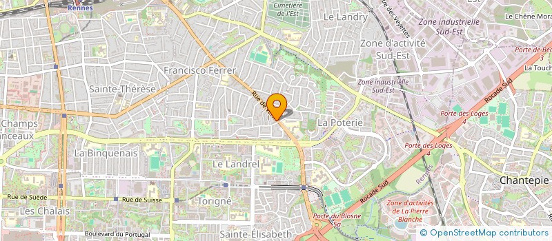 localisation de l'entreprise MADAME BERTILLE CHEDANNE  RENNES
