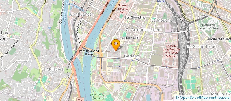 localisation de l'entreprise MADAME BERTILLE COLLIGNON  LYON 7EME