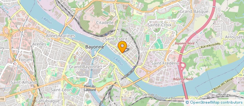 localisation de l'entreprise MADAME BERTILLE COPPIN à BAYONNE