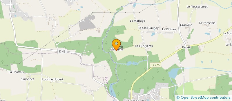 localisation de l'entreprise MADAME BERTILLE COUSIN  LA CHAPELLE-BOUEXIC