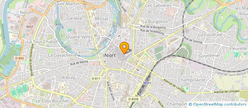 localisation de l'entreprise MADAME BERTILLE DELMAS à NIORT