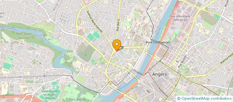 localisation de l'entreprise MADAME BERTILLE DEROUET à ANGERS