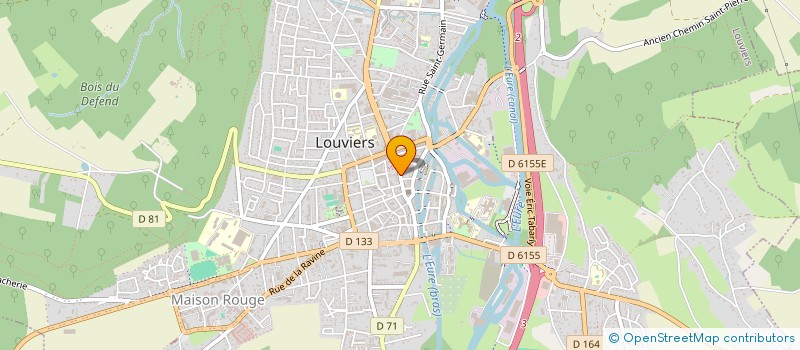 localisation de l'entreprise MADAME BERTILLE DERUMEAUX à LOUVIERS