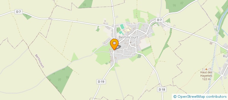 localisation de l'entreprise MADAME BERTILLE DOLEZ  BERTINCOURT