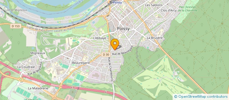 localisation de l'entreprise MADAME BERTILLE FRIDERICH  POISSY