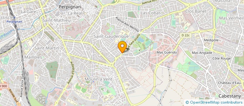 localisation de l'entreprise MADAME BERTILLE GAUCHET  PERPIGNAN