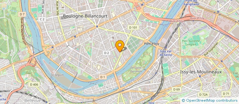 localisation de l'entreprise MADAME BERTILLE GENTY à BOULOGNE-BILLANCOURT