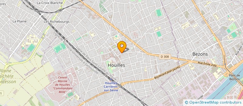 localisation de l'entreprise MADAME BERTILLE HURARD à HOUILLES