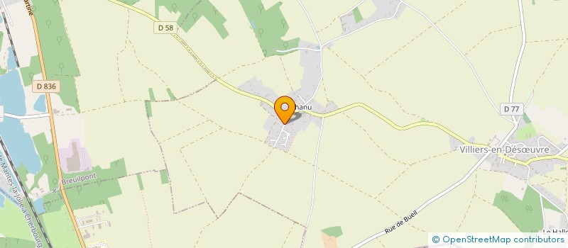 localisation de l'entreprise MADAME BERTILLE LOUBAKY  VILLIERS-EN-DESUVRE