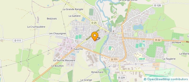 localisation de l'entreprise MADAME BERTILLE MARCHETEAU à CRAON