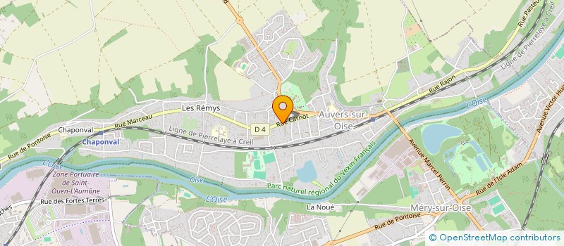 localisation de l'entreprise MADAME BERTILLE MARTIN à AUVERS-SUR-OISE