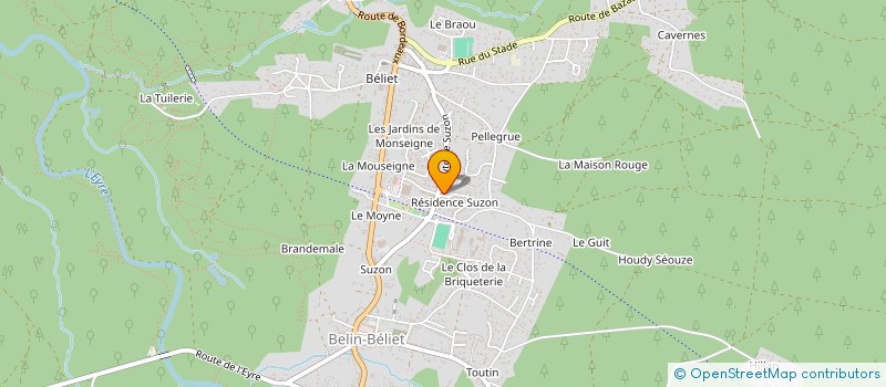 localisation de l'entreprise MADAME BERTILLE MASDUPUY  SAINT-PIERRE-DU-MONT